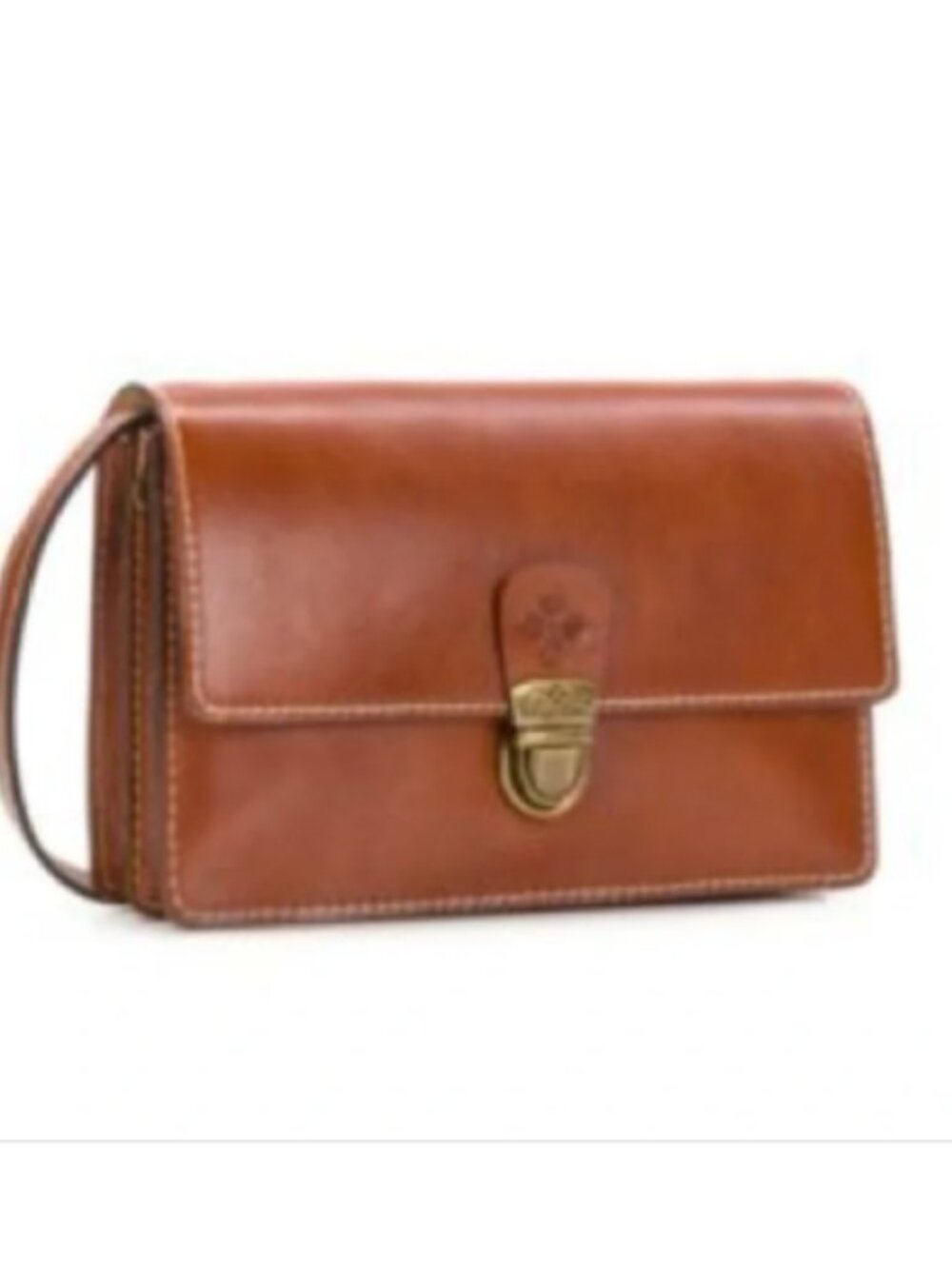 Patricia Nash Cognac Crossbody Leather Bag